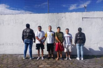 Los detenidos son los presuntos responsable de un robo en San Antonio de Ibarra