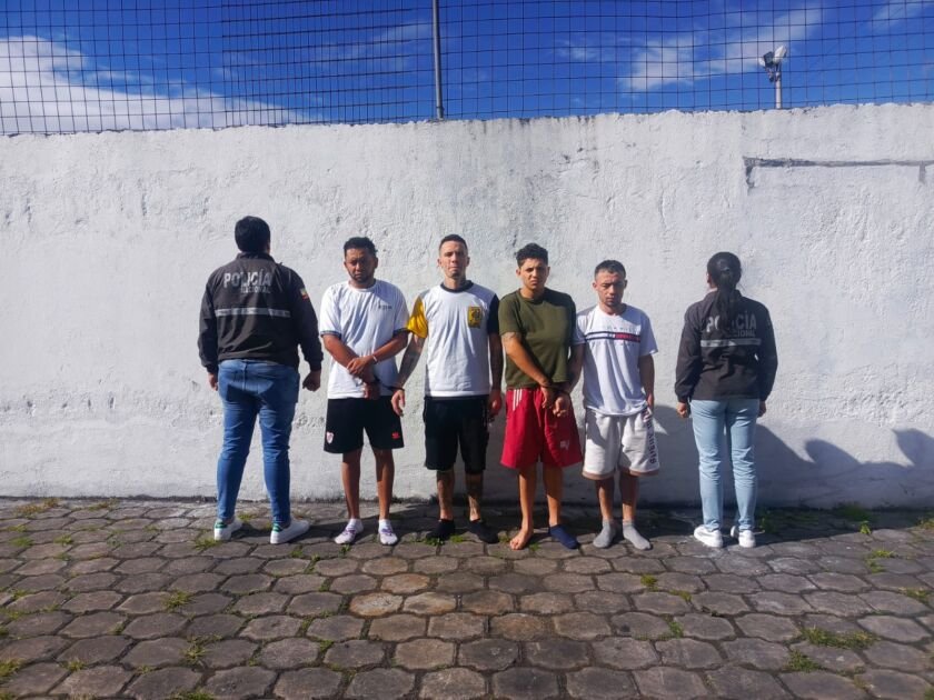 Los detenidos son los presuntos responsable de un robo en San Antonio de Ibarra